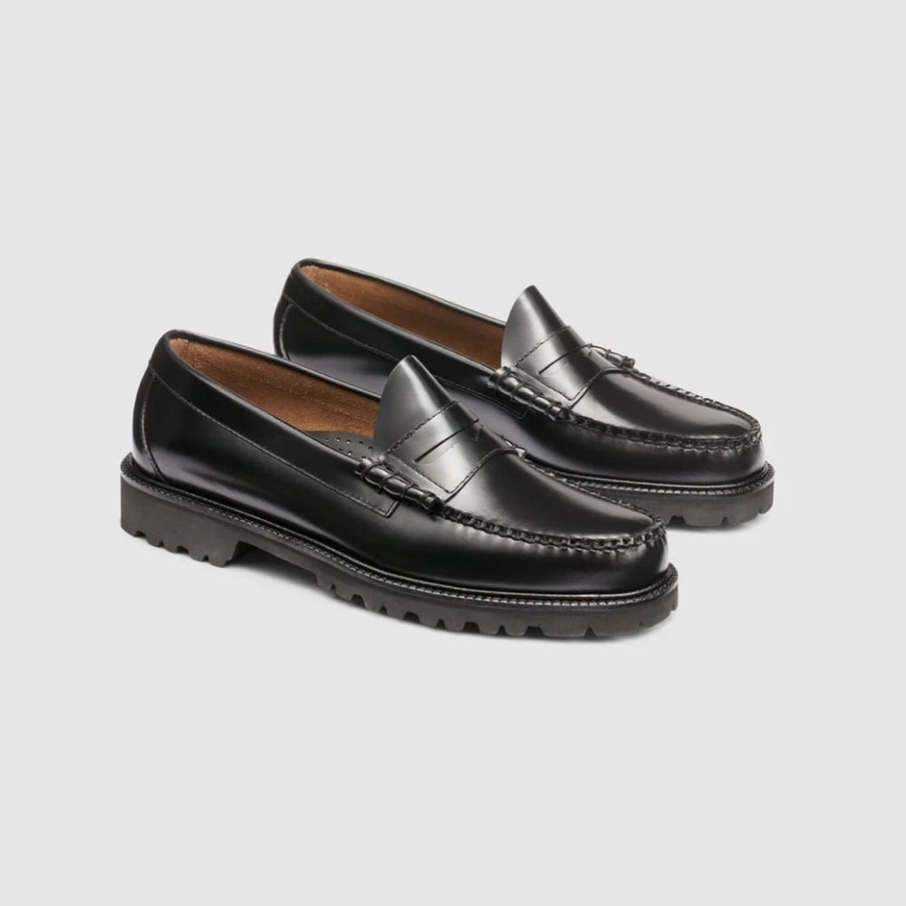 G.H. Bass Men's Classic Black Larson Lug Weejun Loafers